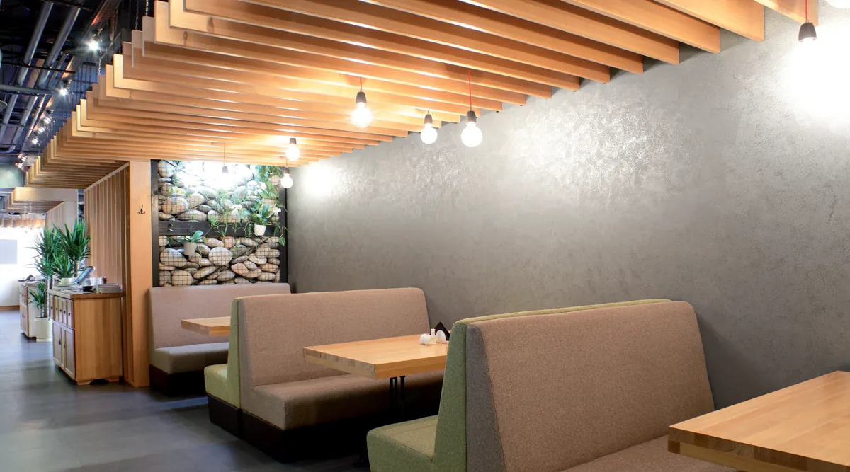 Sculptural concrete effect texture, close detail